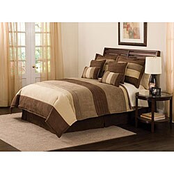 Peyton Place Chocolate 8-piece Comforter Set