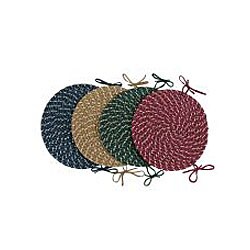 Chatsworth Reversible Braided Chair Pads (Set of 4)