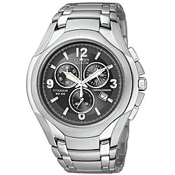 Citizen Men's Eco-Drive Titanium Blue Dial Watch.
