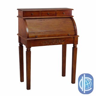 Hardwood Roll Top Style Desk/ Vanity