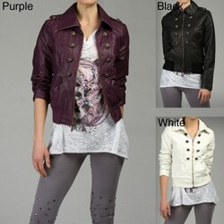 Steve Madden Women's 8-button Zip-front Bomber