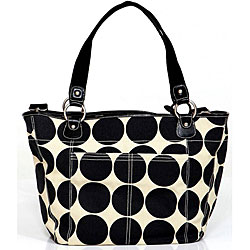 OiOi Sand Dot Shopper Tote Diaper Bag