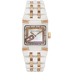 Technomarine Women's 'Black Snow' Ceramic Diamond Watch