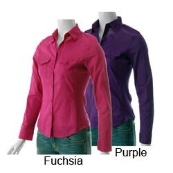 Glam Junior's Long-sleeve Collared Shirt