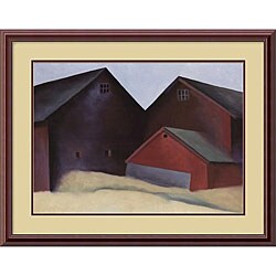 Georgia O'Keeffe 'Ends of Barns' Framed Art Print