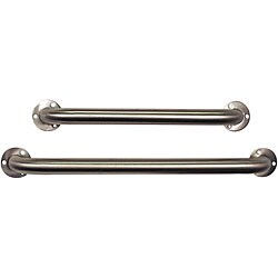 Safety First Stainless Steel Multiple Sizes Grab Bar Kit (Set of 2)