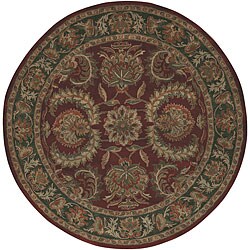 Hand-tufted Vintage New Zealand Wool Rug (8' Round) 