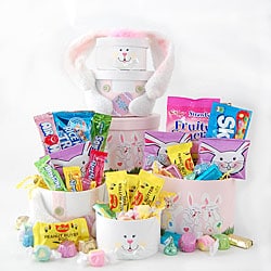 Happy Easter Bunny Treat Gift Tower.