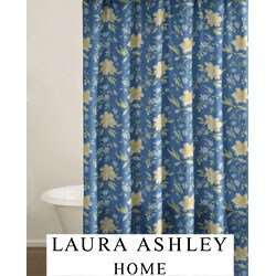 Laura Ashley Emilie Cotton Shower Curtain 12642794 Overstock com 