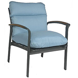 Sky Blue Outdoor Club Chair Cushion