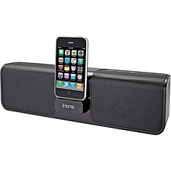Ipod Rechargeable Speaker Portable on Ihome Ip46 Rechargeable Portable Stereo Speaker With Ipod Iphone Dock