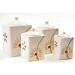 Corelle 'Pretty Pink' Canister Set