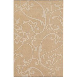 Hand-tufted Mandara Beige Wool Rug (2' x 3')