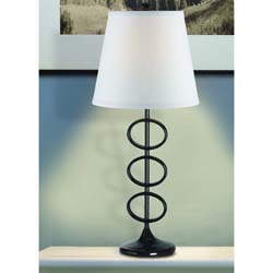 Nexxus Glossed Black Finish Table Lamp