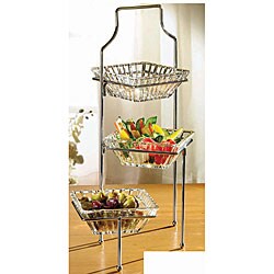 Fifth Avenue Crystal Alexandria 3-tier Buffet Server