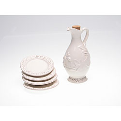 Certified International Firenze Ivory 5-piece Olive Oil Set