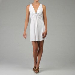 Esley Women's V-neck Drape Front Dress
