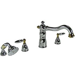 DeNovo Hunter 4-piece Two-tone Roman Tub and Shower Faucet Set ...