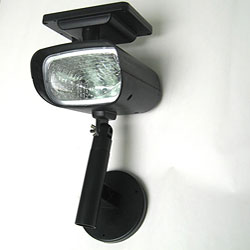 Solar-powered White LED Spotlight