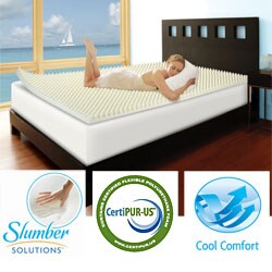 Slumber Solutions Highloft Cool 2-inch Memory Foam Mattress Topper