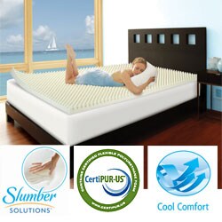 Slumber Solutions Highloft Cool 3-inch Memory Foam Mattress Topper