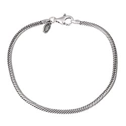 Signature Moments Sterling Silver 8.75-inch Bead Charm Bracelet (3 mm)