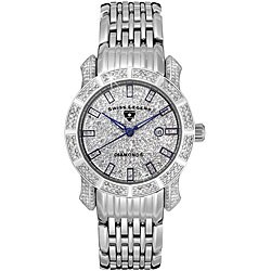 Swiss Legend Women's Marquise Stainless Steel Case Diamond Watch