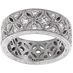 Tacori IV Sterling Silver Cubic Zirconia Eternity Band