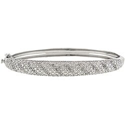 Sterling Silver 1/2ct TDW Diamond Bangle (J-K, I3)