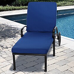 Outdoor 21" Wide Chaise Lounge Cushion with Sunbrella Fabric - Solid Bright