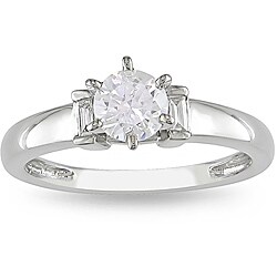 Miadora 14k White Gold 1/2ct TDW Diamond Solitaire Engagement Ring (G-H, I1-I2)