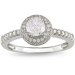 14k White Gold 3/4ct TDW Diamond Engagement Ring (G-H, I1-I2)