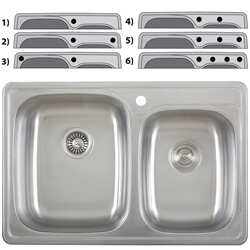 Ticor Stainless Steel 18-gauge Overmount Kitchen Sink