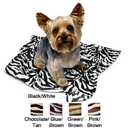 Zebra Print Pet Throw