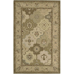 Hand-tufted Caspian Beige Wool Rug (5' x 8')