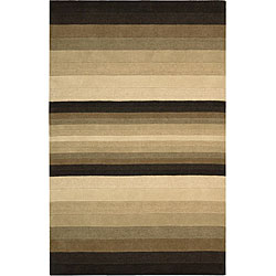 Hand-tufted Caspian Brown Wool Rug (8' x 10'6)