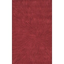 Hand-tufted Caspian Red Wool Rug (8' x 10'6)