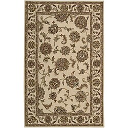 Hand-tufted Caspian Ivory Wool Rug (2'6 x 4')