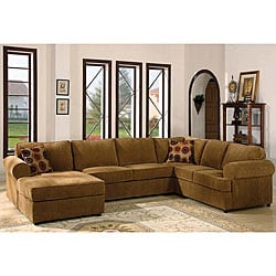 Chenille Sectional Sofa With Chaise