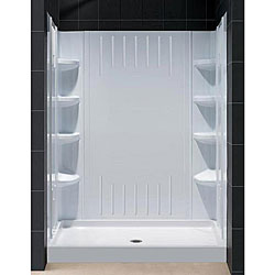 DreamLine 60x34-inch Bath Tub Replacement Back Walls and Shower Tray Combo Kit