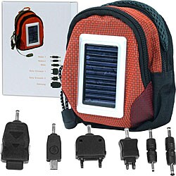 Deluxe Solar Power Cell Phone Charger Bag 