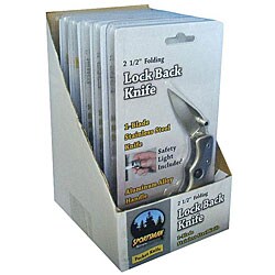 Buffalo Tools 2.5-inch Lockback Knife/ Keychain (Pack of 6)