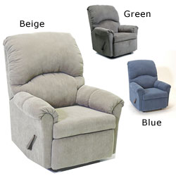 Franklin Pin-cord Suede Rocker Recliner