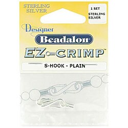 Ez Crimp Sterling Sliver S-hook Clasp