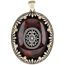 Blue Moon Global Nomad Resin Oval Pendant