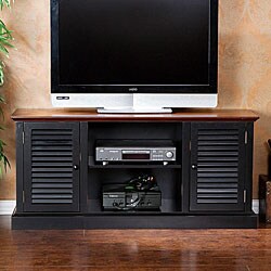 Antebellum Two-Tone Walnut/ Black Media Stand