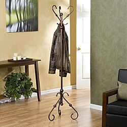 Antique Bronze Hall Tree/Coat Rack