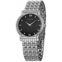 Wittnauer Men's 'Orpheum' Stainless Steel Diamond Watch