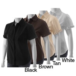 Be Lush Women's Plus Size Embroidered Blouse
