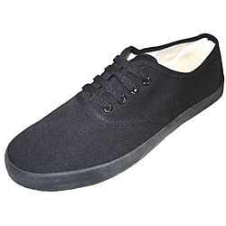 Women's Black Canvas Shoes (Case of 24 Pairs)